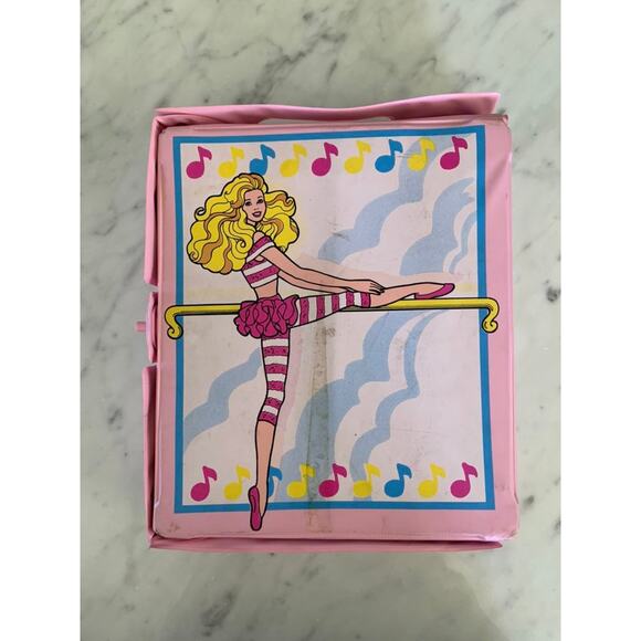 Vintage 1988 Pink Ballerina Barbie Doll Case - Picture 6 of 7